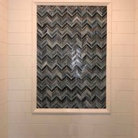custom tile shower inlay